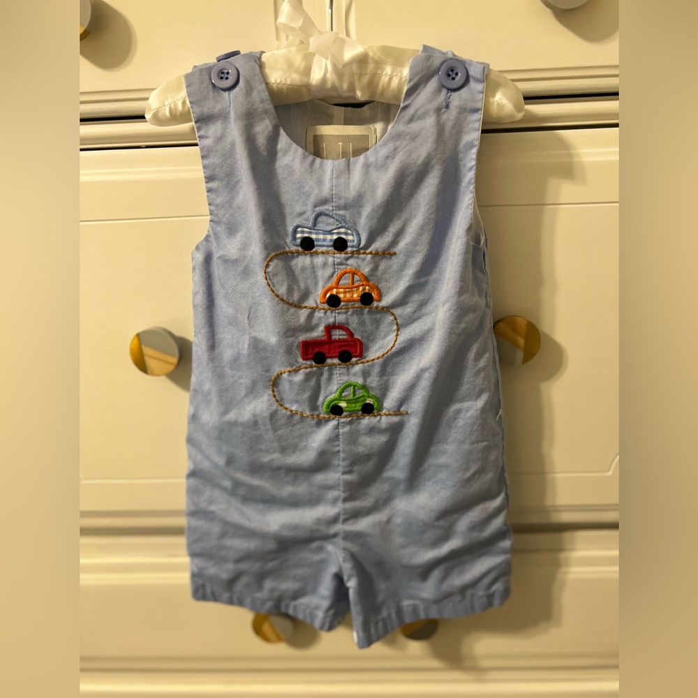 Lil Cactus Car Jon Jon size 6-12 month with missing button